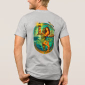 サーファーガールフロント、バックプレミアムTシャツ トライブレンドTシャツ (裏面)