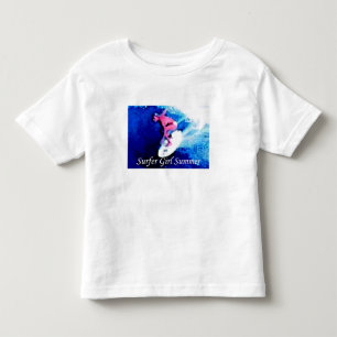 サーファーガール夏の商標トドラーT トドラーTシャツ