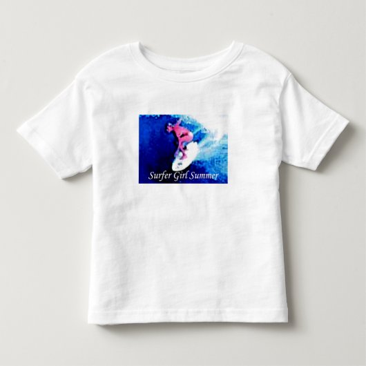 サーファーガール夏の商標トドラーT トドラーTシャツ (正面)