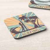 サーファーガール懸命プラスチックコースター コースター (左側)