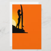 サーファーガール文房具 便箋 (正面/裏面)