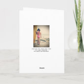 サーファーガール誕生日カード カード (裏面)