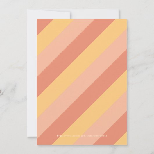 サーファーガール誕生日サーフズアップエイジ招待状 招待状 (裏面)