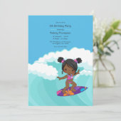サーファーガール バースデーパーティー 招待状 (スタンド正面)