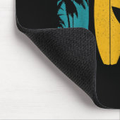 サーファーギフトヴィンテージサーフィンサーフボードビーチ マウスパッド (コーナー)