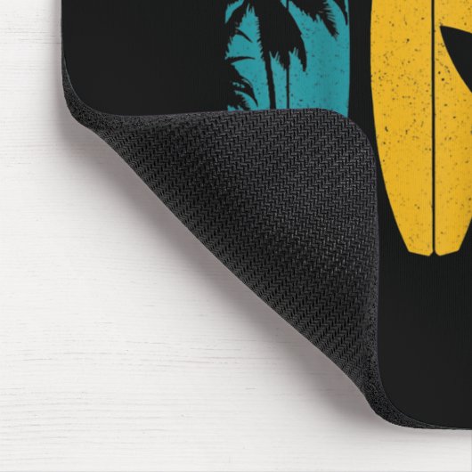 サーファーギフトヴィンテージサーフィンサーフボードビーチ マウスパッド (コーナー)