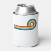 サーファーギフトヴィンテージ波レトロサーフィンサーフビーチ 缶クーラー (缶正面)