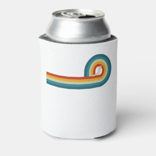 サーファーギフトヴィンテージ波レトロサーフィンサーフビーチ 缶クーラー (缶裏面)