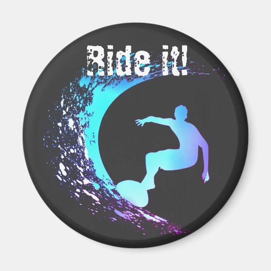 サーファーグラフティスタイル マグネット (正面)