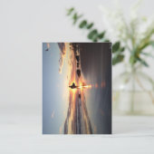 サーファーサンセットポストカード ポストカード (スタンド正面)