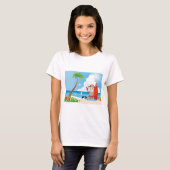 サーファーサンタクロース Tシャツ (正面フル)
