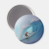 サーファーサーフィンア大波 マグネット (正面/裏面)