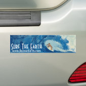 サーファーサーフィンサーファーバンパーステッカーアート バンパーステッカー (車上)