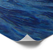 サーファーサーフィンブルーウェーブ海シーポスターアートワーク ポスター (角)