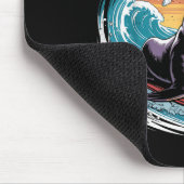 サーファーサーフィン70s 80sサンタクルーズカリフォルニアレトロ マウスパッド (コーナー)