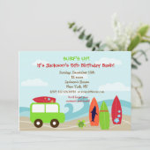 サーファーサーフェスバースデーパーティ招待状 招待状 (スタンド正面)