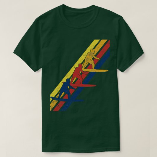 サーファーサーフボードサーフェン Tシャツ (デザイン正面)