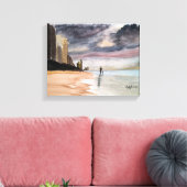 サーファーズパラダイスクイーンズランドオーストラリア水の色 キャンバスプリント (インサイチュ (リビング))