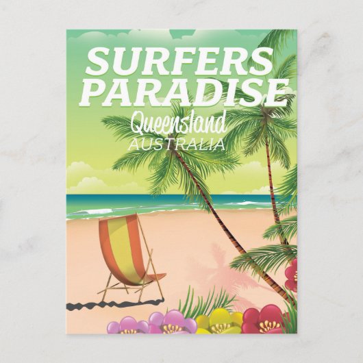 サーファーズパラダイスクイーンズランドオーストラリア ポストカード (正面)