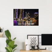 サーファーズパラダイスナイトライト ポスター (ホームオフィス)