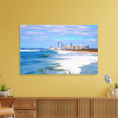 サーファーズパラダイス，金ゴールドコースト，オーストラリア キャンバスプリント (インサイチュ (リビング))