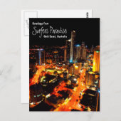 サーファーズパラダイス，金ゴールドコースト，オーストラリア ポストカード (正面/裏面)