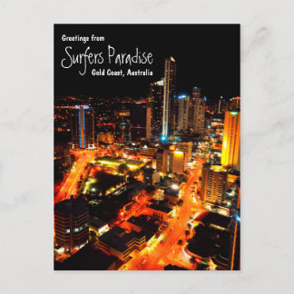 サーファーズパラダイス，金ゴールドコースト，オーストラリア ポストカード