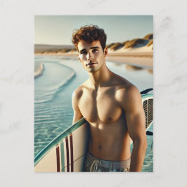 サーファーデュデオンビーチ ポストカード