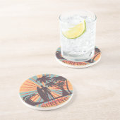 サーファーデュデサンドストーンコースター コースター (側面)