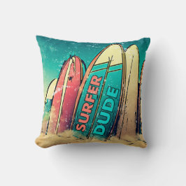 サーファーデュデサーフボード装飾用クッション クッション