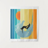 サーファーデュデヴィンテージサンセット タペストリー (正面)