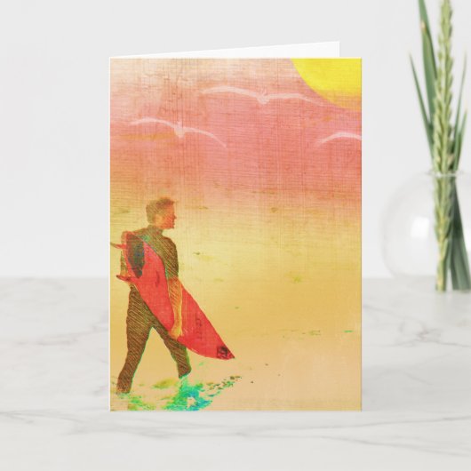 サーファードゥーデヴィンテージポスタースタイル カード (正面)