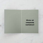 サーファーハッピーティザー誕生日カード カード (内部)