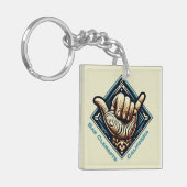 サーファーハンドシンボル – キーホルダー (正面左)