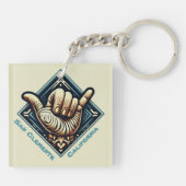 サーファーハンドシンボル – キーホルダー (裏面)