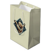 サーファーハンドシンボル ミディアムペーパーバッグ (裏面アングル)