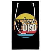 サーファーパパファーザーズデイトロピカルアート | ギフトバッグ (裏面)