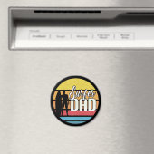 サーファーパパファーザーズデイトロピカルアート |マグネット マグネット (インサイチュ (食洗機))