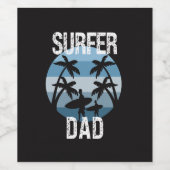 サーファーパパ ワインラベル (シングルラベル)