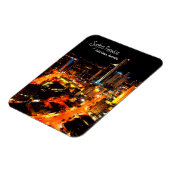 サーファーパラダイス金ゴールドコーストオーストラリアシティライト マグネット (左側)