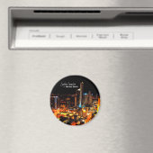 サーファーパラダイス金ゴールドコーストオーストラリアシティライト マグネット (インサイチュ (食洗機))