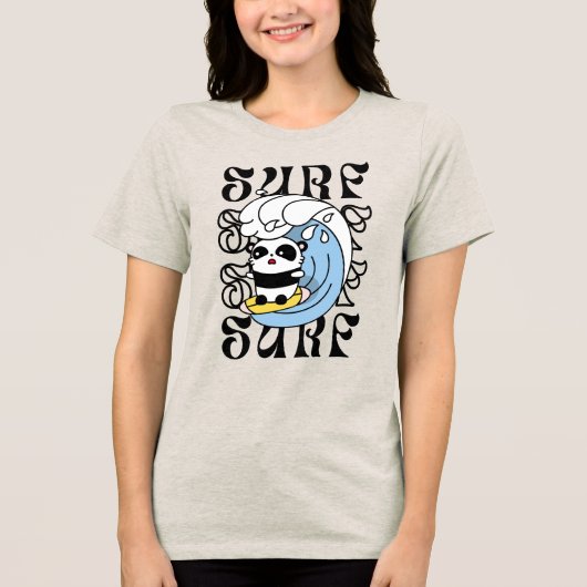 サーファーパンダ トライブレンドTシャツ (正面)