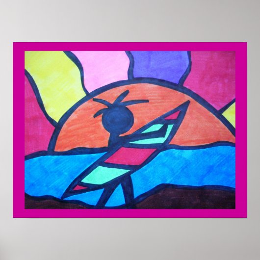 サーファービーチサンセット ポスター (正面)