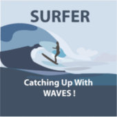 サーファービーチサーフィン シール (正面)