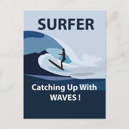 サーファービーチサーフィン ポストカード (正面)