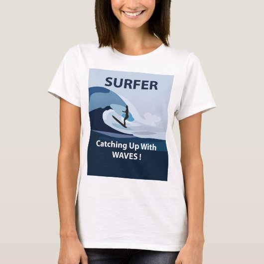 サーファービーチサーフィン Tシャツ (正面)