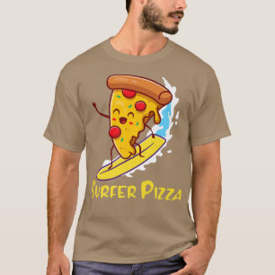 サーファーピッツァサーファー男の子の近く私サーファーカッコいいボーイ307 Tシャツ