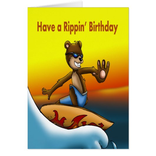サーファーベア誕生日 (正面)