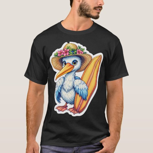 サーファーペリカン Tシャツ (正面)