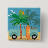 サーファーボタン 缶バッジ (正面)